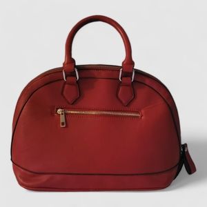 Red , Gold embellished handbag, medium size